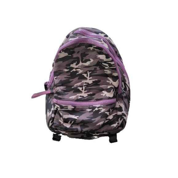 Clements Ribeiro ‘POP’ Full Size purple camouflage backpack 12X14 main image 4